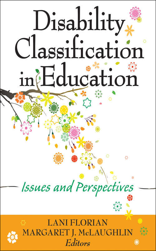 Book cover of Disability Classification in Education: Issues and Perspectives
