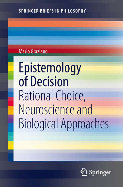 Book cover of Epistemology of Decision