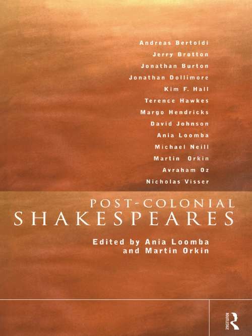 Post-Colonial Shakespeares