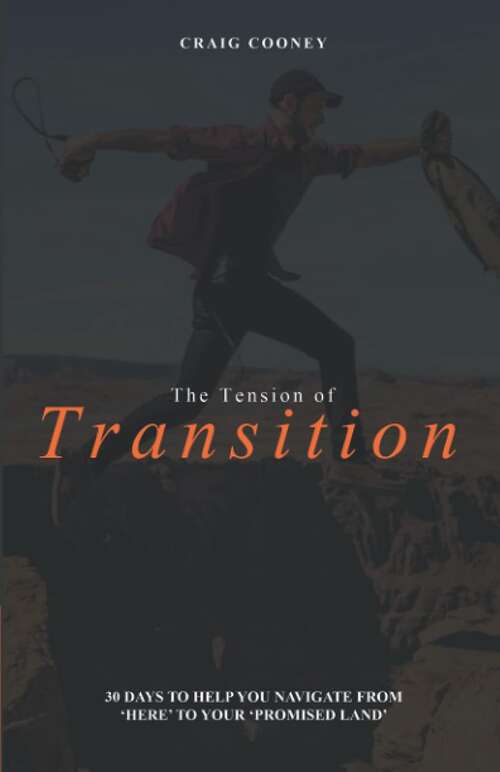 Book cover of THE TENSION OF TRANSITION: 30 DAYS TO HELP YOU NAVIGATE FROM ‘HERE’ TO YOUR ‘PROMISED LAND’