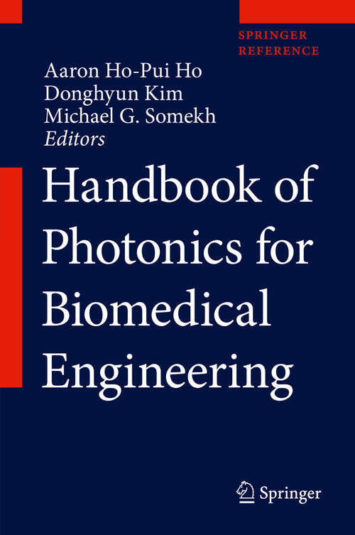 Cover image of Handbook of Photonics for Biomedical Engineering