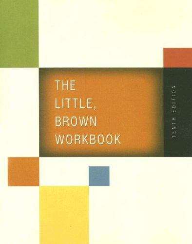 Book cover of The Little, Brown Workbook (10th Edition)
