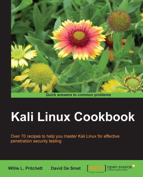 Book cover of Kali Linux Cookbook