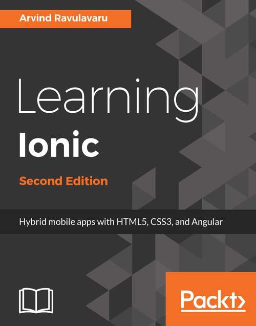 Book cover of Learning Ionic 2 - Second Edition (2)