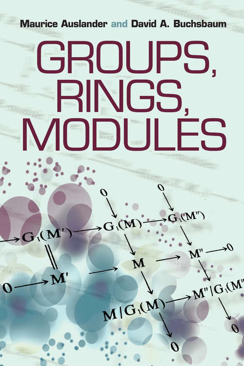 Book cover of Groups, Rings, Modules