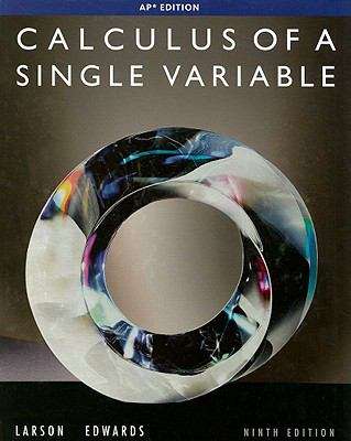 Book cover of Calculus of a Single Variable AP 9th Edition