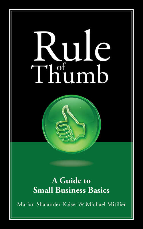 Book cover of Rule of Thumb: A Guide to Small Business Basics (Rule of Thumb #1)