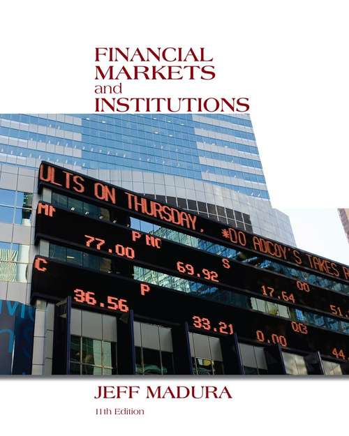 Book cover of Financial Markets and Institutions 11th Edition