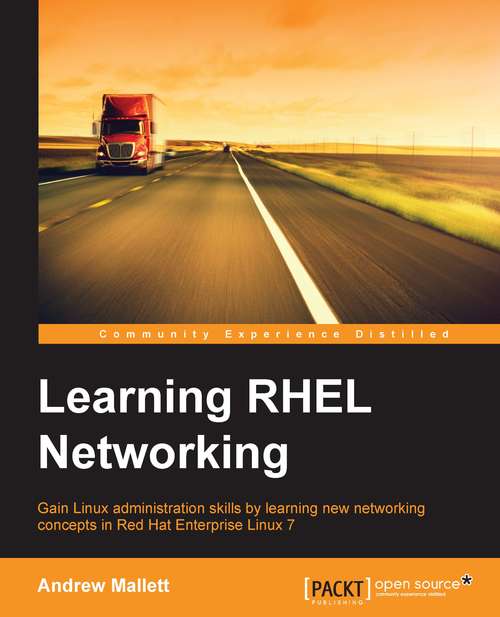 Book cover of Learning RHEL Networking