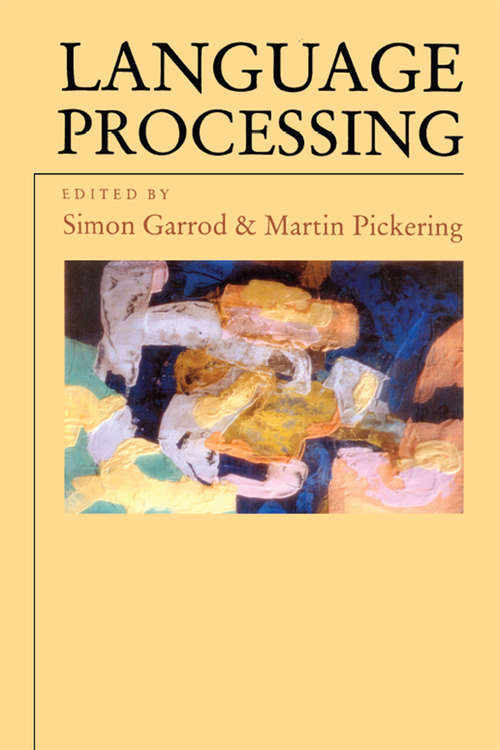 Book cover of Language Processing (Studies in Cognition)
