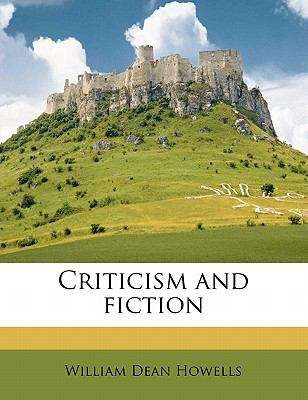 Book cover of Criticism and Fiction
