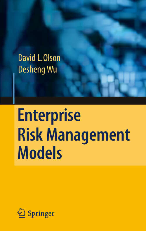 Book cover of Enterprise Risk Management Models