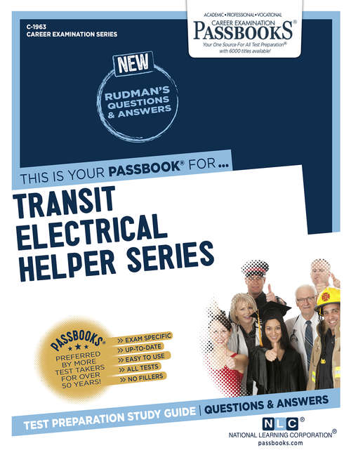 Book cover of Transit Electrical Helper Series: Passbooks Study Guide (Career Examination Series)