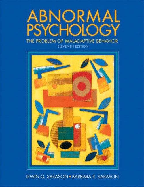 Book cover of Abnormal Psychology: The Problem of Maladaptive Behavior (11th edition)