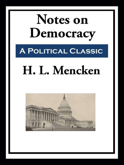 Book cover of Notes on Democracy