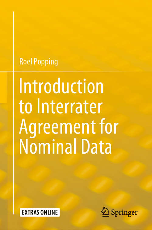 Book cover of Introduction to Interrater Agreement for Nominal Data (1st ed. 2019) (SpringerBriefs in Statistics)