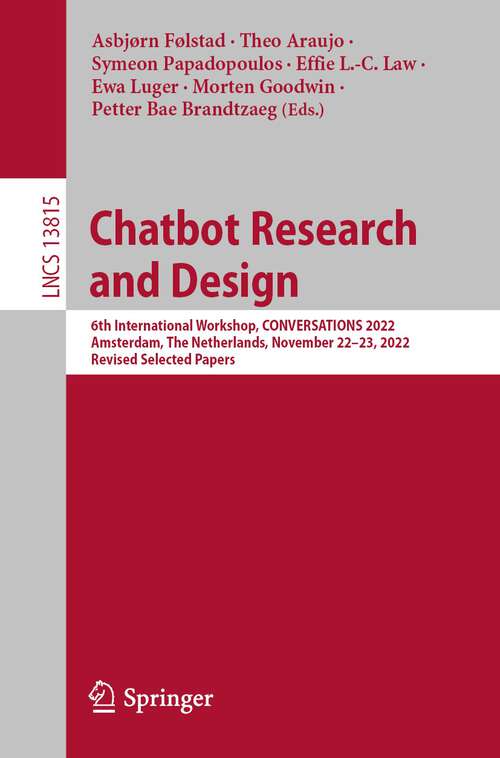 Cover image of Chatbot Research and Design