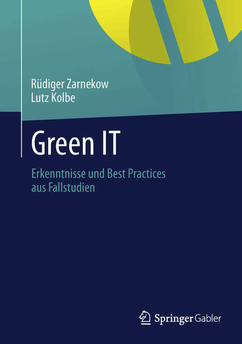 Book cover of Green IT