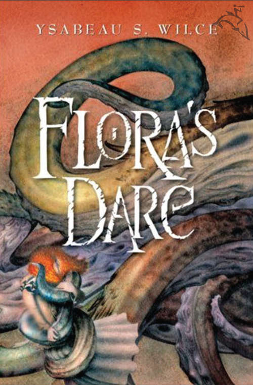 Book cover of Flora's Dare: How a Girl of Spirit Gambles All to Expand Her Vocabulary, Confront a Bouncing Boy Terror, and Try to Save Califa from a Shaky Doom (Despite Being Confined to Her Room)