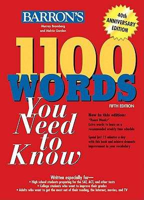 Barron's 1100 Words You Need to Know (Fifth Edition)