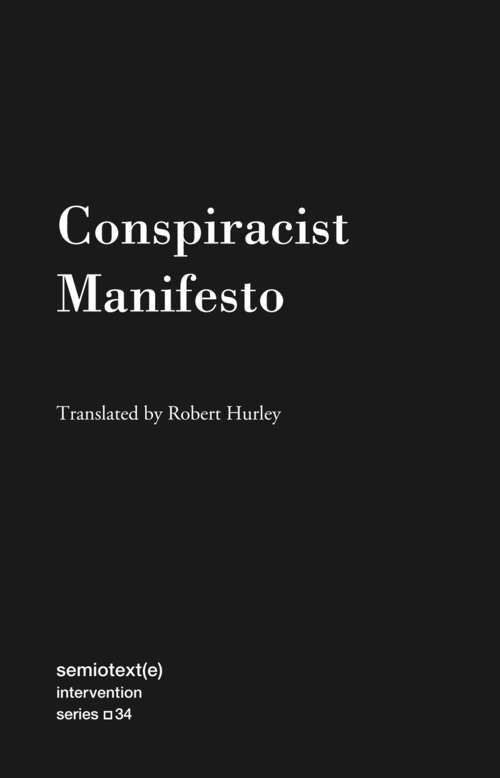Book cover of Conspiracist Manifesto