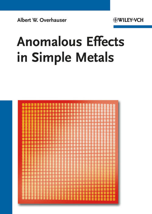 Book cover of Anomalous Effects in Simple Metals (4)