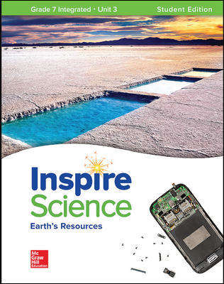 Book cover of Inspire Science, Grade 7 Integrated, Unit 3: Earth's Resources
