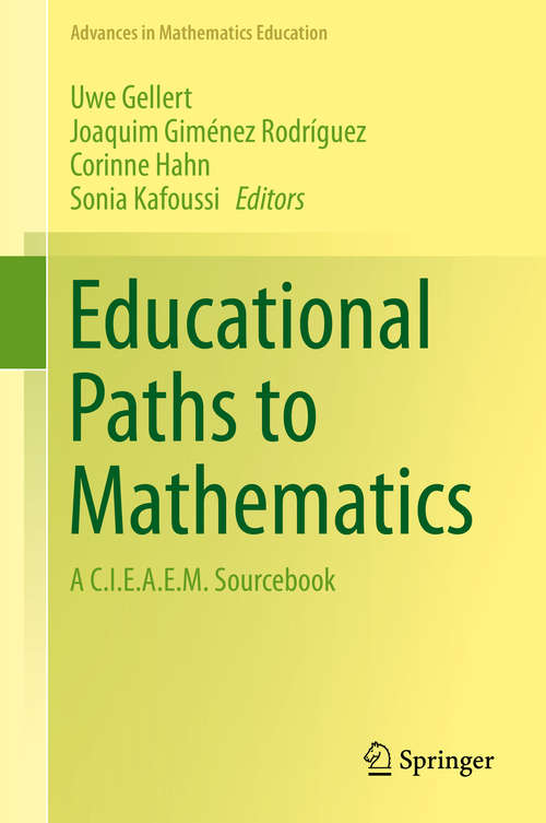 Book cover of Educational Paths to Mathematics