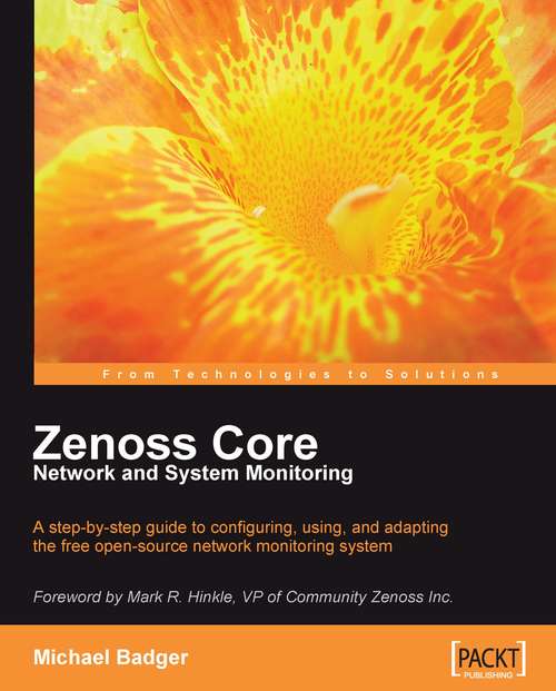 Book cover of Zenoss Core Network and System Monitoring