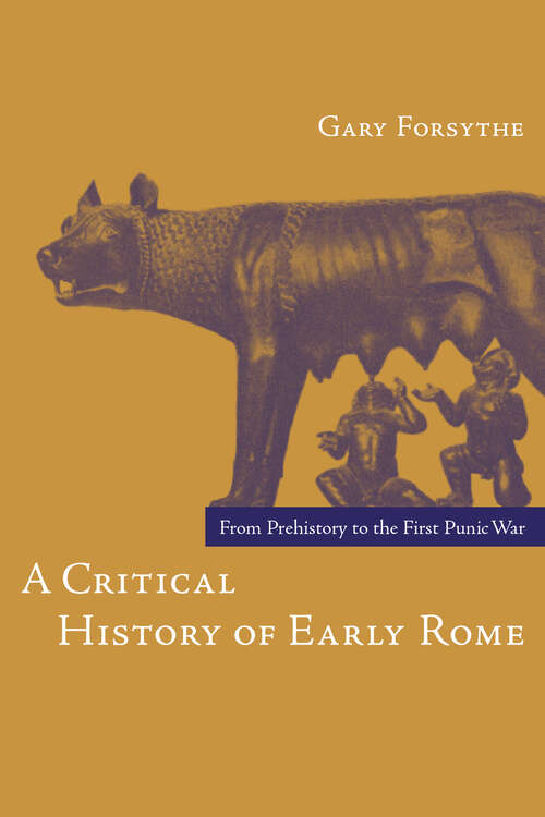 Book cover of A Critical History of Early Rome