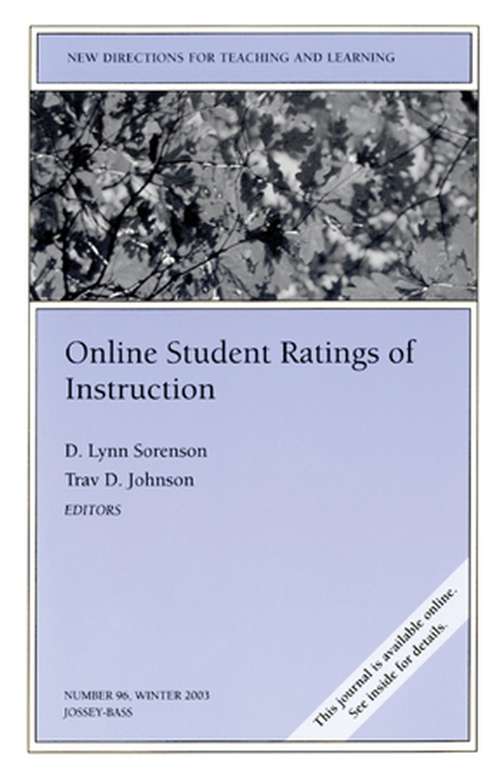 Book cover of Online Student Ratings of Instruction