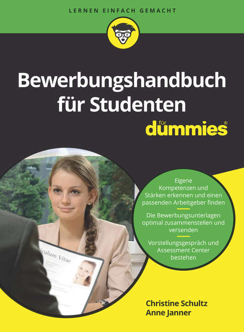 Book cover of Bewerbungshandbuch für Studenten für Dummies (Für Dummies)