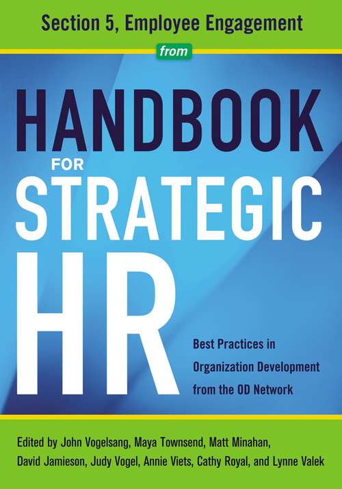 Handbook for Strategic HR - Section 5: Employee Engagement