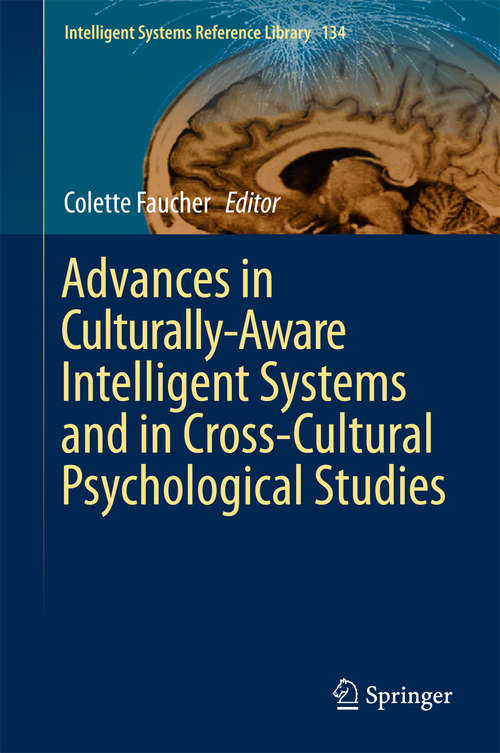Book cover of Advances in Culturally-Aware Intelligent Systems and in Cross-Cultural Psychological Studies