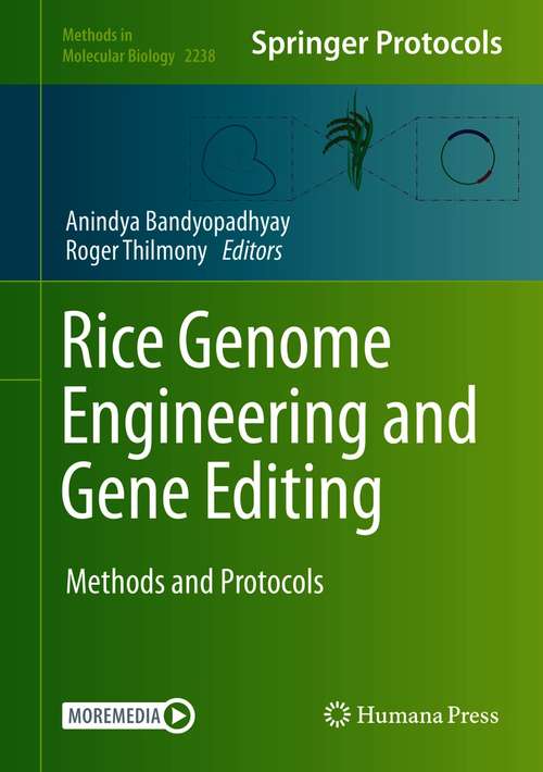 Book cover of Rice Genome Engineering and Gene Editing: Methods and Protocols (1st ed. 2021) (Methods in Molecular Biology #2238)