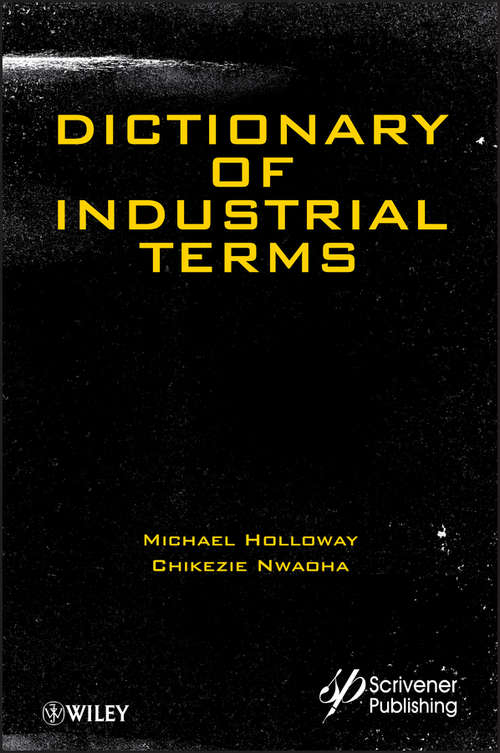 Book cover of Dictionary of Industrial Terms