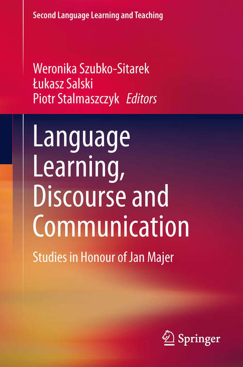 Book cover of Language Learning, Discourse and Communication