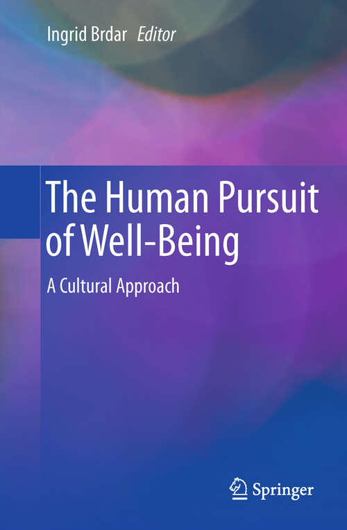Book cover of The Human Pursuit of Well-Being
