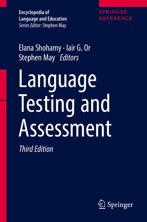 Book cover of Language Testing and Assessment