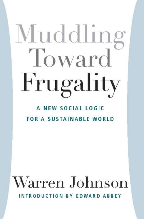 Book cover of Muddling Toward Frugality