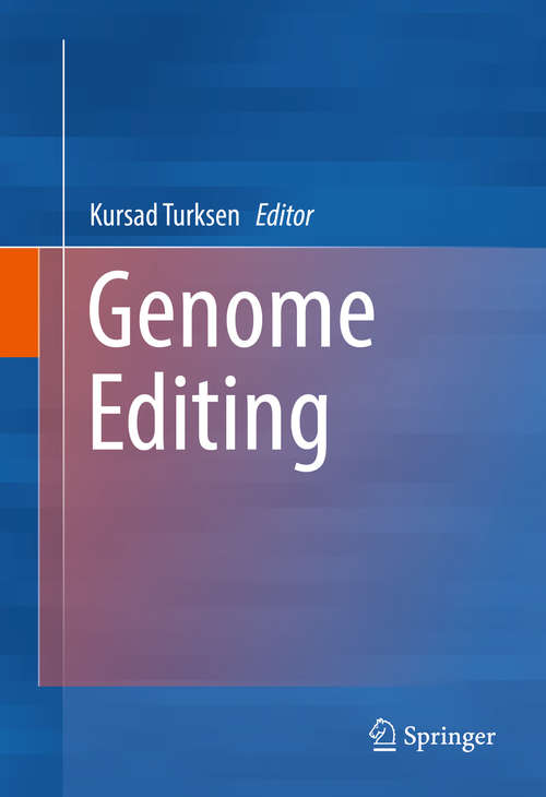 Book cover of Genome Editing