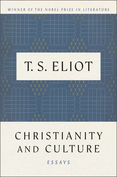 Book cover of Christianity and Culture