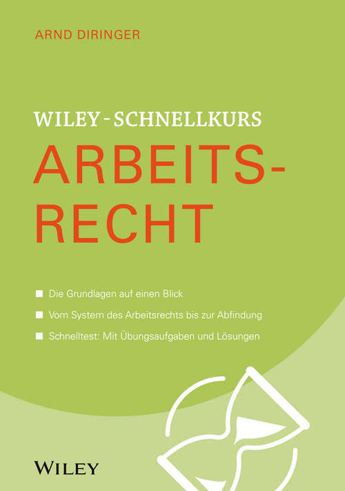 Book cover of Wiley-Schnellkurs Arbeitsrecht (Wiley Schnellkurs)