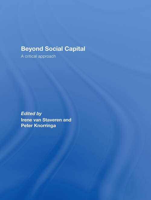 Book cover of Beyond Social Capital: A critical approach