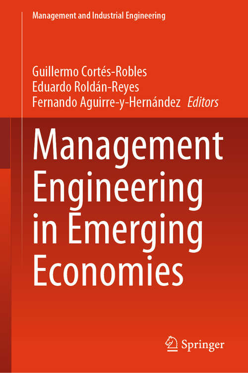 Book cover of Management Engineering in Emerging Economies (2024) (Management and Industrial Engineering)