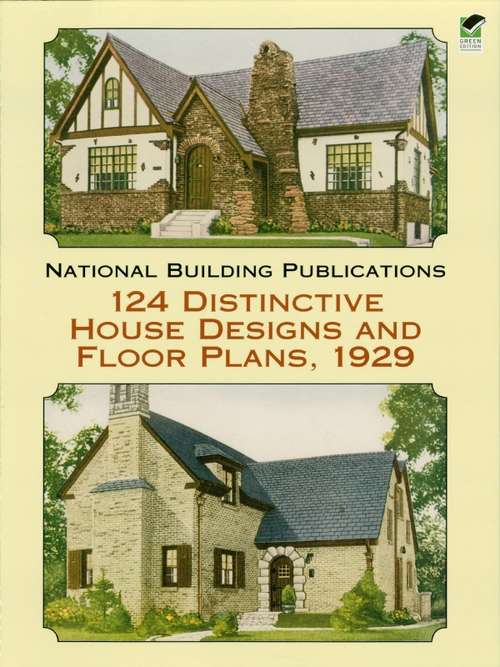 Book cover of 124 Distinctive House Designs and Floor Plans, 1929