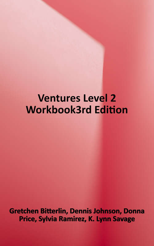 Book cover of Ventures Workbook Level 2 (Third Edition)
