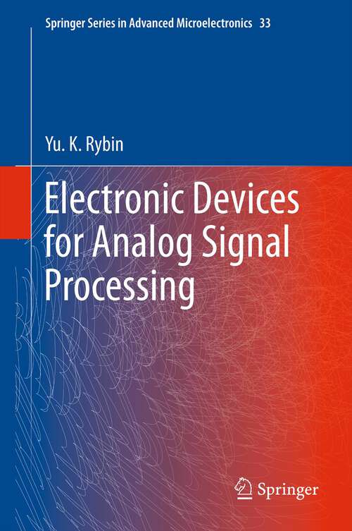 Book cover of Electronic Devices for Analog Signal Processing