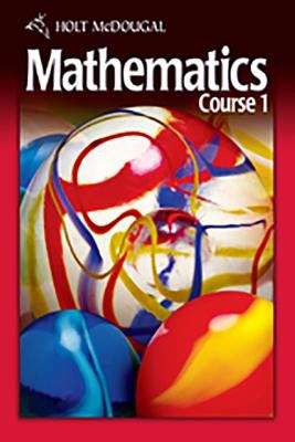 Book cover of Holt McDougal Mathematics, Course 1