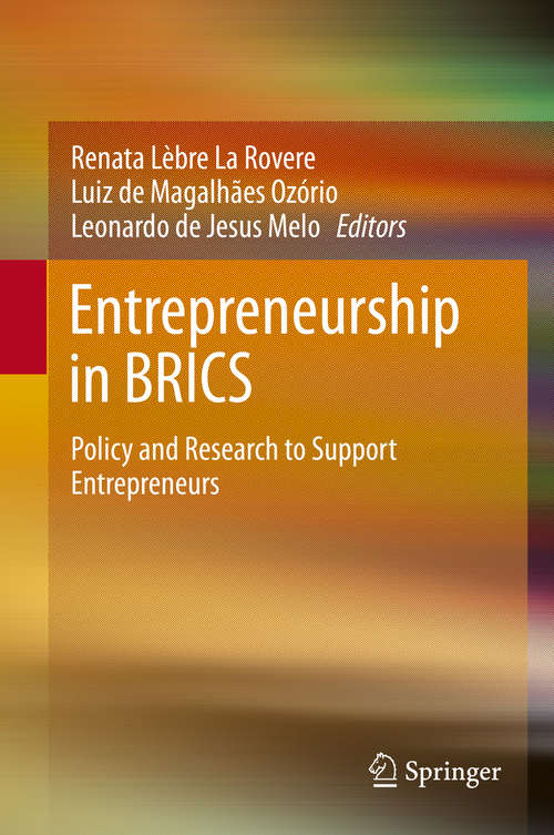 Book cover of Entrepreneurship in BRICS